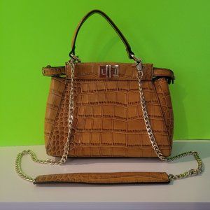 SEGOLENE  FRANCE leather crossbody mini purse